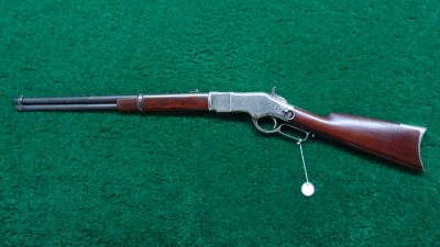 W384 FRENCH RETAILER MARKED NICKEL WINCHESTER MODEL 1866 SRC [A] - Image 15