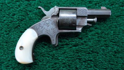 MHG720 ENGRAVED HOPKINS & ALLEN SPUR TRIGGER REVOLVER IN CALIBER 38 RF [A]