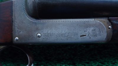 M2-138 W. RICHARDS DOUBLE BARREL HAMMERLESS 12 GAUGE SHOTGUN [M] - Image 11