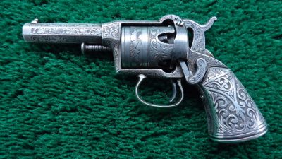 MERZ183 CASED ENGRAVED 1ST MODEL REMINGTON BEALS 31 CALIBER 5-SHOT PERCUSSION REVOLVER [A] - Image 3