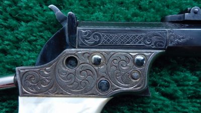 MERZ181   VERY RARE REMINGTON SPLIT BREECH PISTOL- RIFLE [A] - Image 6