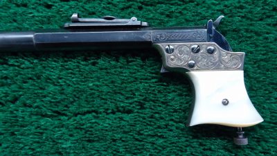 MERZ181   VERY RARE REMINGTON SPLIT BREECH PISTOL- RIFLE [A] - Image 2