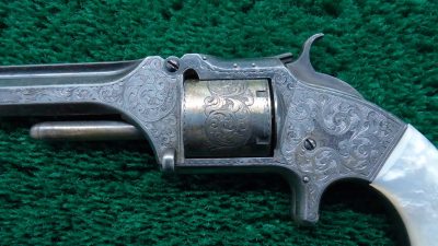 MERZ166 NIMSCHKE ENGRAVED SMITH & WESSON NUMBER 2 ARMY REVOLVER [A] - Image 7