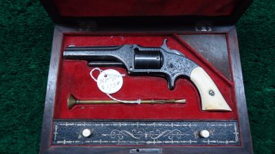 MHG861 CASED SMITH & WESSON ENGRAVED MODEL 1-1/2 FIRST ISSUE REVOLVER  [A] - Image 13