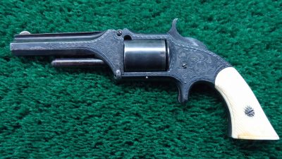 MHG861 CASED SMITH & WESSON ENGRAVED MODEL 1-1/2 FIRST ISSUE REVOLVER  [A] - Image 2