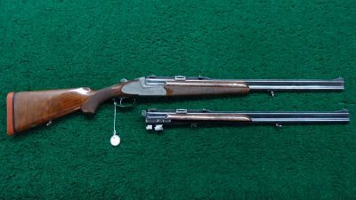 MERZ72 AUSTRIAN MADE 2-BARREL SET OF O/U DOUBLE BARREL RIFLE [M] - Image 20