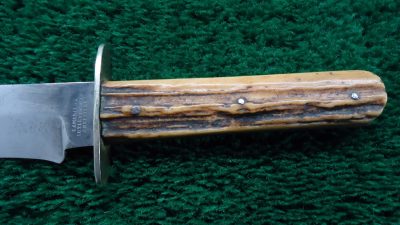 M1010  EARLY SHEFFIELD MARKED FRONTIER BOWIE KNIFE - Image 5