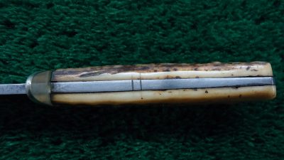 M1010  EARLY SHEFFIELD MARKED FRONTIER BOWIE KNIFE - Image 6