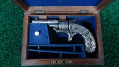 C191 FACTORY ENGRAVED CASED COLT OPEN TOP 22 CALIBER REVOLVER [A] - Image 18