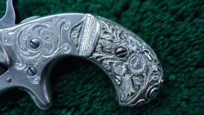 C191 FACTORY ENGRAVED CASED COLT OPEN TOP 22 CALIBER REVOLVER [A] - Image 10