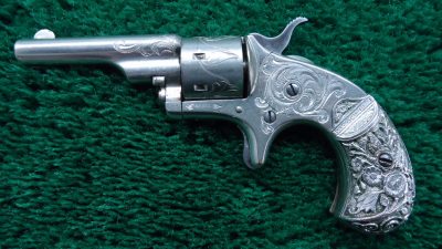 C191 FACTORY ENGRAVED CASED COLT OPEN TOP 22 CALIBER REVOLVER [A] - Image 2