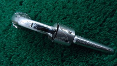 C191 FACTORY ENGRAVED CASED COLT OPEN TOP 22 CALIBER REVOLVER [A] - Image 3