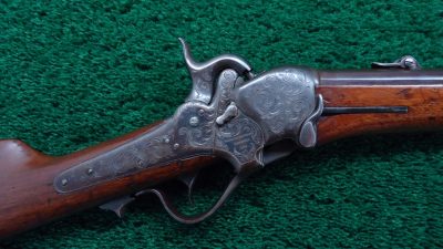 MERZ2 SHARPS MODEL 1851 FACTORY ENGRAVED BOXLOCK CARBINE [A]