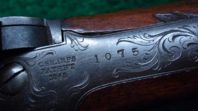 MERZ2 SHARPS MODEL 1851 FACTORY ENGRAVED BOXLOCK CARBINE [A] - Image 17