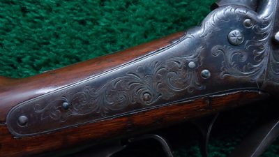 MERZ2 SHARPS MODEL 1851 FACTORY ENGRAVED BOXLOCK CARBINE [A] - Image 11