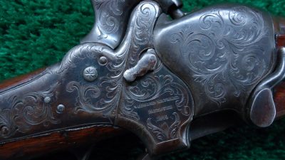 MERZ2 SHARPS MODEL 1851 FACTORY ENGRAVED BOXLOCK CARBINE [A] - Image 9
