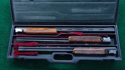DB98 CASED RIZZINI 3-BARREL SET OF 20 GAUGE 20 GAUGE AND 410 [M] - Image 22