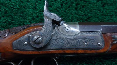 MHG937 PAIR OF PERCUSSION TARGET PISTOLS BY KUCHENREUTER [A] - Image 7