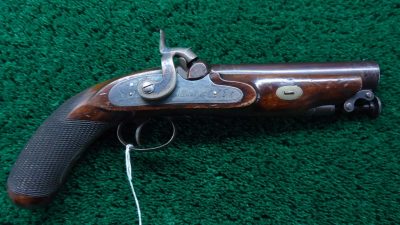 MHG949 ENGLISH MADE PERCUSSION SINGLE SHOT PISTOL BY WILLIAMS [A]