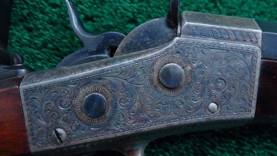 MERZ12A REMINGTON ROLLING BLOCK NIMSCHKE ENGRAVED SCHUETZEN RIFLE [A] - Image 9