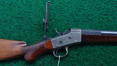 MERZ12A REMINGTON ROLLING BLOCK NIMSCHKE ENGRAVED SCHUETZEN RIFLE [A]