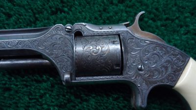 MERZ4-40  CASED NIMSCHKE ENGRAVED PRESENTATION NUMBER 2 ARMY REVOLVER [A] - Image 8