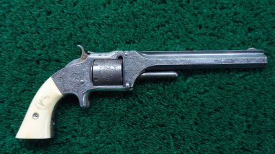 MERZ4-40  CASED NIMSCHKE ENGRAVED PRESENTATION NUMBER 2 ARMY REVOLVER [A] - Image 2