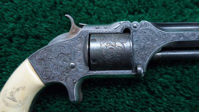 MERZ4-40  CASED NIMSCHKE ENGRAVED PRESENTATION NUMBER 2 ARMY REVOLVER [A] - Image 7