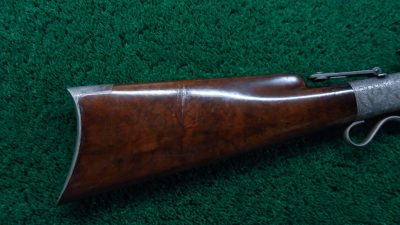 MERZ80 FANTASTIC NIMSCHKE ENGRAVED CASED 3 BARREL SET BALLARD RIFLE  [A] - Image 22