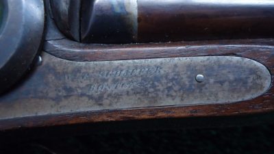 MR1453  DOUBLE BARREL RIFLE BY WILLIAM SCHAEFER OF BOSTON [A] - Image 9