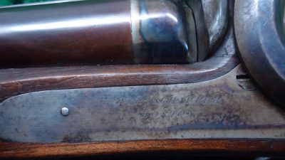 MR1453  DOUBLE BARREL RIFLE BY WILLIAM SCHAEFER OF BOSTON [A] - Image 8