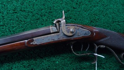 MR1465  UNMARKED AMERICAN MADE PERCUSSION 16 GAUGE BY 40 CALIBER DOUBLE COMBINATION GUN [A] - Image 2