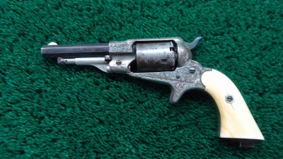 R2359 FACTORY ENGRAVED REMINGTON NEW MODEL POCKET CONVERSION REVOLVER IN 32 RF  [A] - Image 2