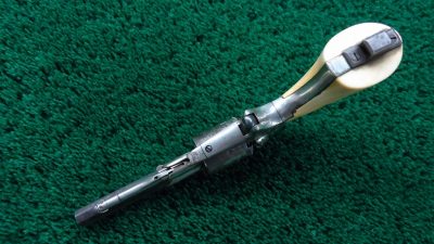 R2359 FACTORY ENGRAVED REMINGTON NEW MODEL POCKET CONVERSION REVOLVER IN 32 RF  [A] - Image 4