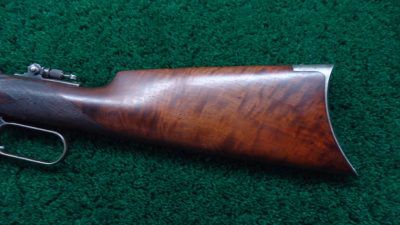 W3291 VERY SCARCE WINCHESTER 1894 TD STRAIGHT STOCK DELUXE RIFLE CAL 25-35 [A] - Image 17