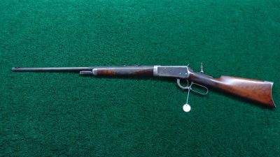W3291 VERY SCARCE WINCHESTER 1894 TD STRAIGHT STOCK DELUXE RIFLE CAL 25-35 [A] - Image 20