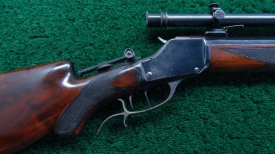 W3345 VERY ATTRACTIVE 1885 WINCHESTER HW SCHUETZEN RIFLE 32-40 CAL [M]