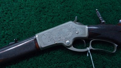 JM1036 MARLIN MODEL 1881 THIN SIDE LIGHTWEIGHT FACTORY ENGRAVED RIFLE IN 38-55 [A] - Image 2