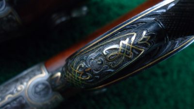 MHG973 EXTRAORDINARY PAIR EXHIBITION GRADE RELIEF ENGRAVED GOLD INLAID TARGET PISTOLS [A] - Image 19