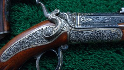 MHG973 EXTRAORDINARY PAIR EXHIBITION GRADE RELIEF ENGRAVED GOLD INLAID TARGET PISTOLS [A] - Image 6