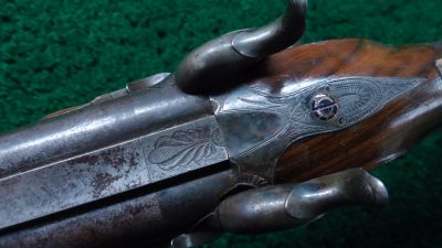 MSG1167  CASED BEAUTIFUL FRENCH PERCUSSION DOUBLE SHOTGUN BY LOUIS MALHERBE [A] - Image 12