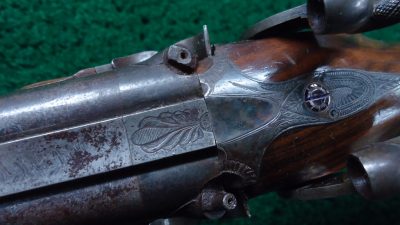 MSG1167  CASED BEAUTIFUL FRENCH PERCUSSION DOUBLE SHOTGUN BY LOUIS MALHERBE [A] - Image 14