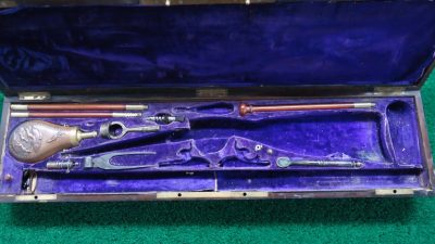 MSG1167  CASED BEAUTIFUL FRENCH PERCUSSION DOUBLE SHOTGUN BY LOUIS MALHERBE [A] - Image 25