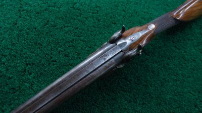 MSG1167  CASED BEAUTIFUL FRENCH PERCUSSION DOUBLE SHOTGUN BY LOUIS MALHERBE [A] - Image 4