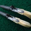 169 CASED PAIR GOLD INLAID BELGIAN SINGLE SHOT PERCUSSION PISTOLS [A] - Image 7