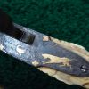169 CASED PAIR GOLD INLAID BELGIAN SINGLE SHOT PERCUSSION PISTOLS [A] - Image 17