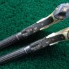 169 CASED PAIR GOLD INLAID BELGIAN SINGLE SHOT PERCUSSION PISTOLS [A] - Image 6
