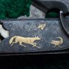 169 CASED PAIR GOLD INLAID BELGIAN SINGLE SHOT PERCUSSION PISTOLS [A] - Image 10
