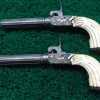 169 CASED PAIR GOLD INLAID BELGIAN SINGLE SHOT PERCUSSION PISTOLS [A] - Image 3