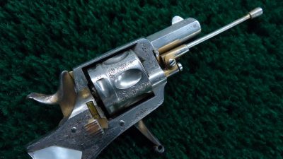 MHG890 **Sale Pending** VERY SMALL BELGIAN MADE FOLDING TRIGGER 22 REVOLVER [A] - Image 13